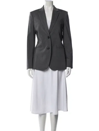 Pre-owned Helmut Lang Wool Blazer In Grey