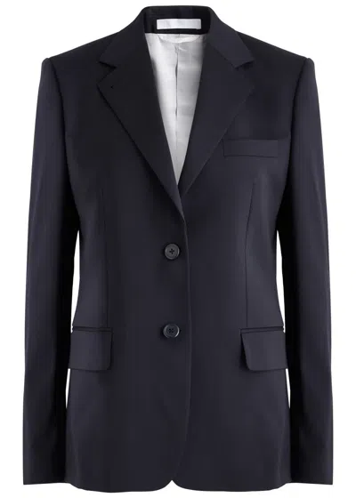 Helmut Lang Wool Blazer In Navy