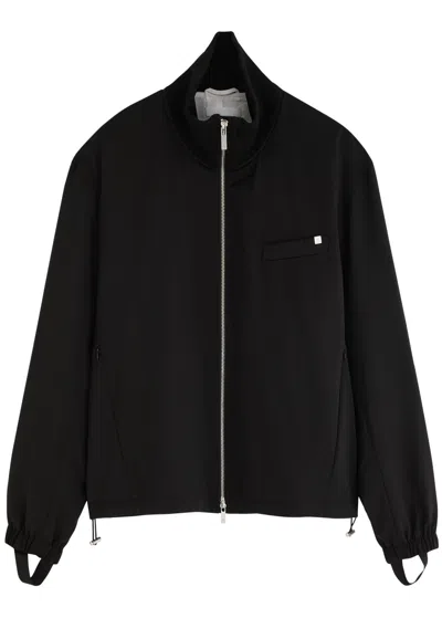 Helmut Lang Men's Wool Full-zip Bomber Jacket In Black
