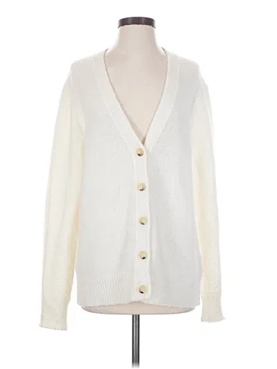 Pre-owned Helmut Lang Wool Cardigan Sweater In Ivory