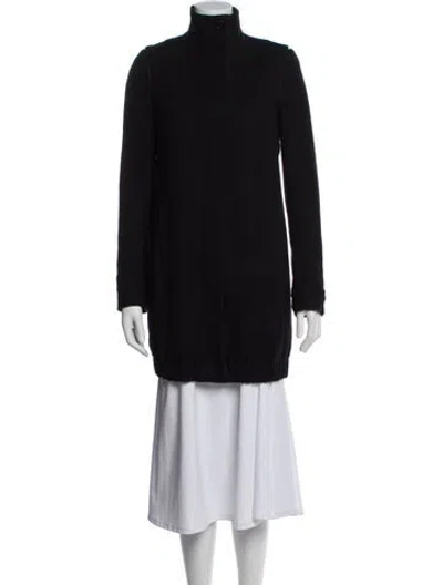 Pre-owned Helmut Lang Wool Coat In Black