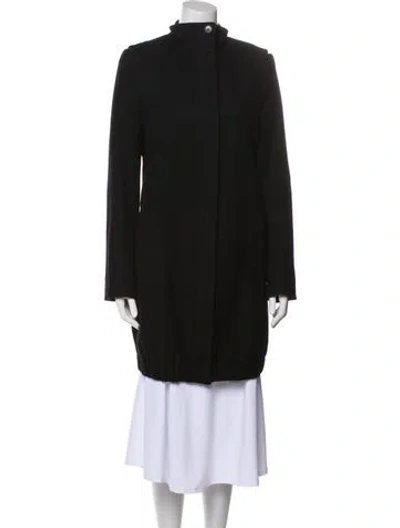 Pre-owned Helmut Lang Wool Coat In Black