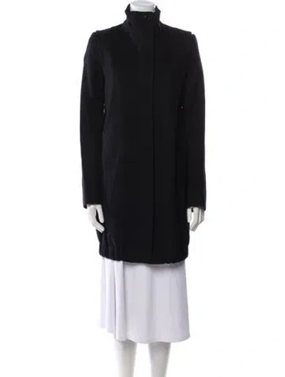 Pre-owned Helmut Lang Wool Coat In Black