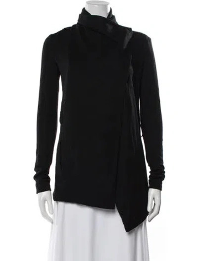 Pre-owned Helmut Lang Wool Coat In Black