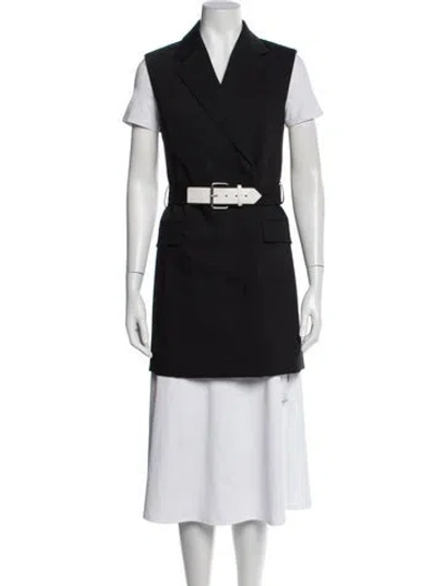 Pre-owned Helmut Lang Wool Coat In Black
