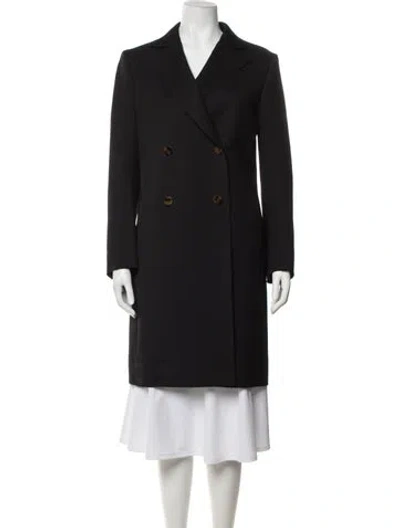 Pre-owned Helmut Lang Wool Coat In Black