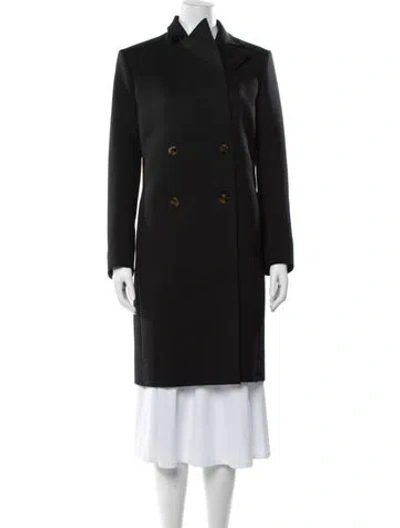 Pre-owned Helmut Lang Wool Coat In Black