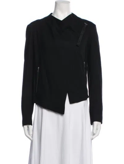 Pre-owned Helmut Lang Wool Coat In Black