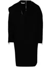 Helmut Lang Wool Coat In Black