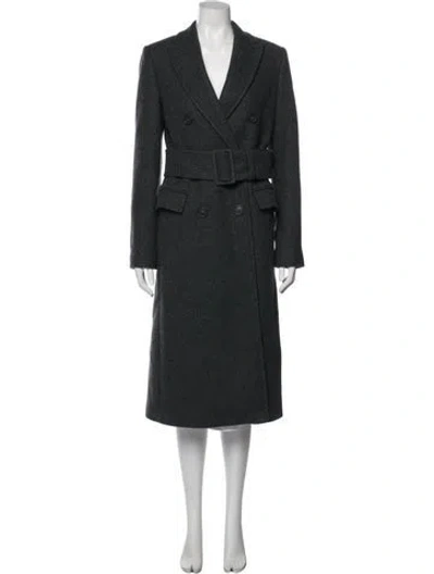 Pre-owned Helmut Lang Wool Coat In Blue