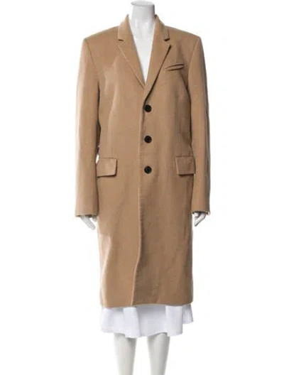 Pre-owned Helmut Lang Wool Coat In Brown