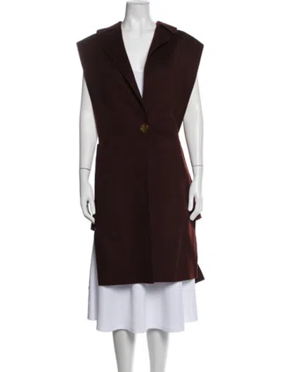 Pre-owned Helmut Lang Wool Coat In Brown
