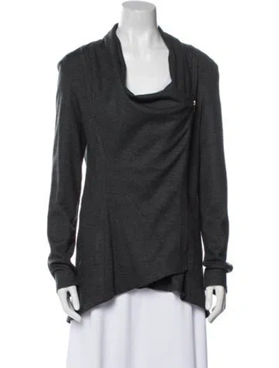 Pre-owned Helmut Lang Wool Coat In Gray