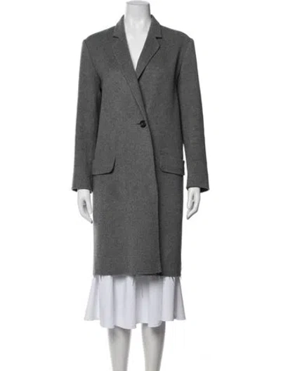 Pre-owned Helmut Lang Wool Coat In Gray