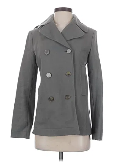 Pre-owned Helmut Lang Wool Coat In Gray