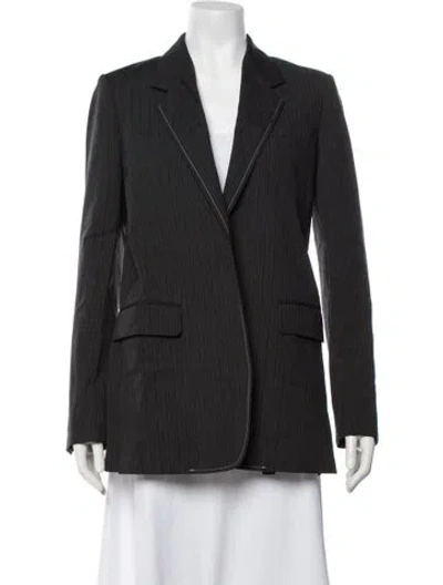 Pre-owned Helmut Lang Wool Coat In Grey