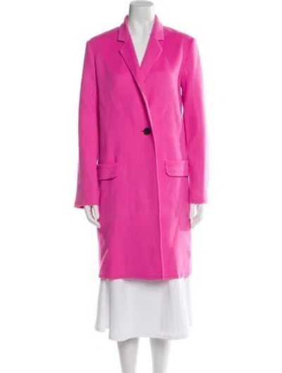 Pre-owned Helmut Lang Wool Coat In Pink
