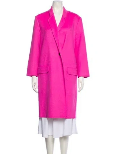 Pre-owned Helmut Lang Wool Coat In Pink