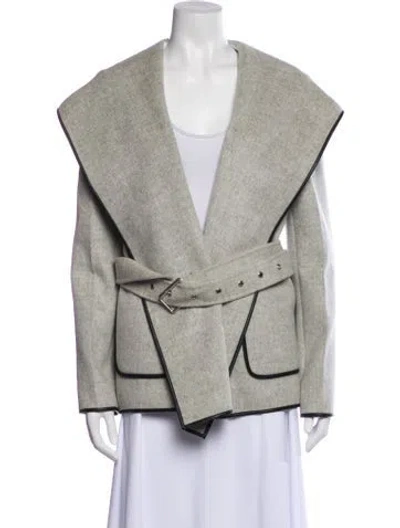 Pre-owned Helmut Lang Wool Coat W/ Tags In Gray