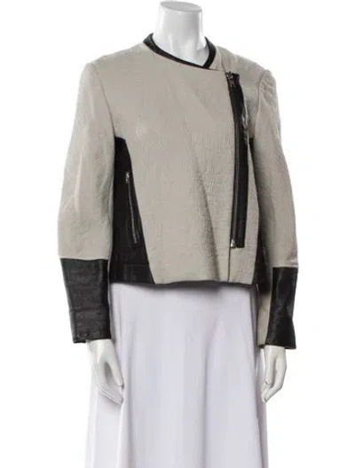 Pre-owned Helmut Lang Wool Colorblock Pattern Jacket In Brown