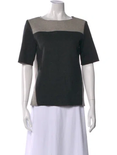 Pre-owned Helmut Lang Wool Colorblock Pattern Top In Multi