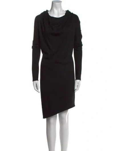 Pre-owned Helmut Lang Wool Cowl Neck Sweater In Black