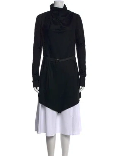 Pre-owned Helmut Lang Wool Cowl Neck Sweater In Black