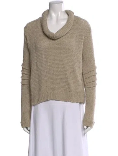 Pre-owned Helmut Lang Wool Cowl Neck Sweater In Neutral