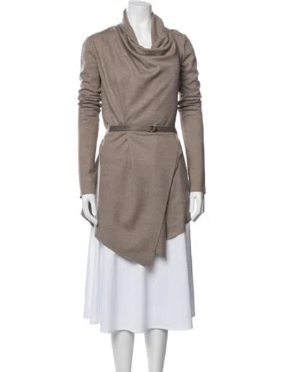 Pre-owned Helmut Lang Wool Cowl Neck Sweater In Neutral