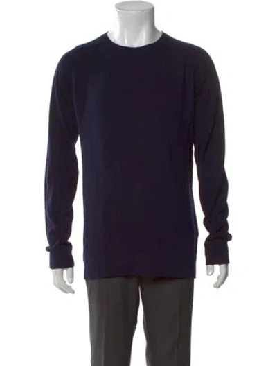 Pre-owned Helmut Lang Wool Crew Neck Pullover In Black