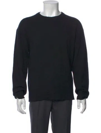 Pre-owned Helmut Lang Wool Crew Neck Pullover In Black