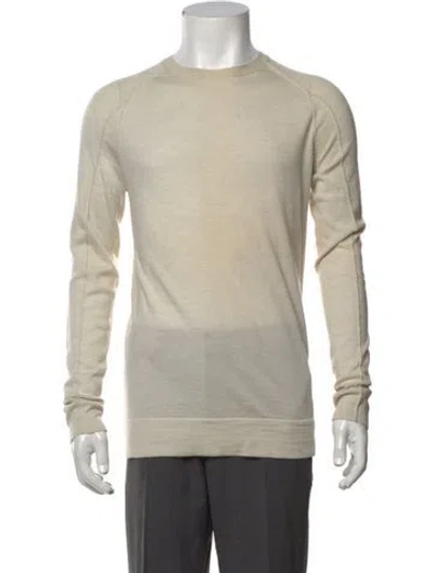 Pre-owned Helmut Lang Wool Crew Neck Pullover In Neutrals