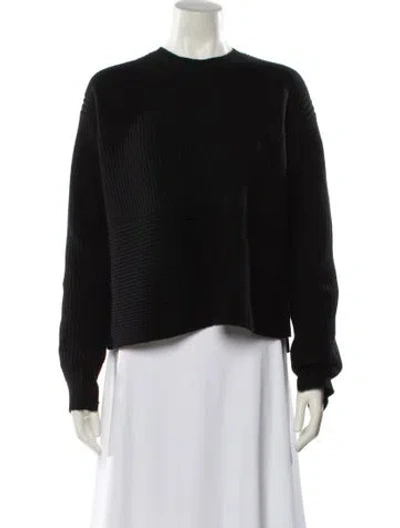 Pre-owned Helmut Lang Wool Crew Neck Sweater In Black