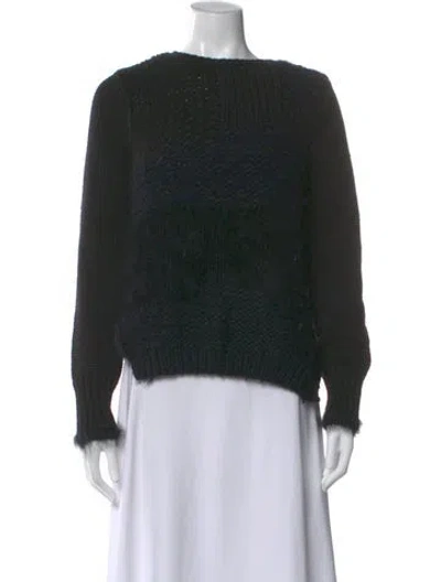 Pre-owned Helmut Lang Wool Crew Neck Sweater In Black
