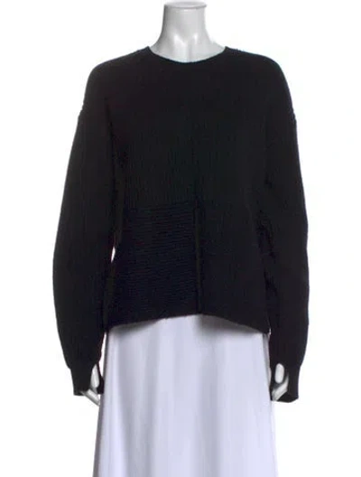 Pre-owned Helmut Lang Wool Crew Neck Sweater In Black