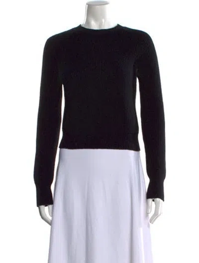 Pre-owned Helmut Lang Wool Crew Neck Sweater In Black