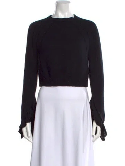 Pre-owned Helmut Lang Wool Crew Neck Sweater In Black