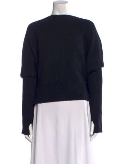 Pre-owned Helmut Lang Wool Crew Neck Sweater In Black