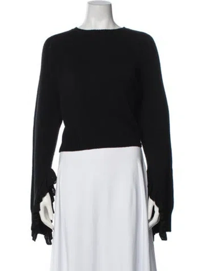 Pre-owned Helmut Lang Wool Crew Neck Sweater In Black/blue