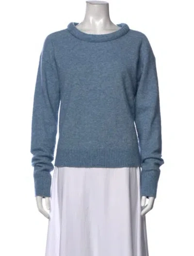 Pre-owned Helmut Lang Wool Crew Neck Sweater In Blue