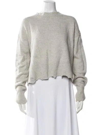 Pre-owned Helmut Lang Wool Crew Neck Sweater In Gray