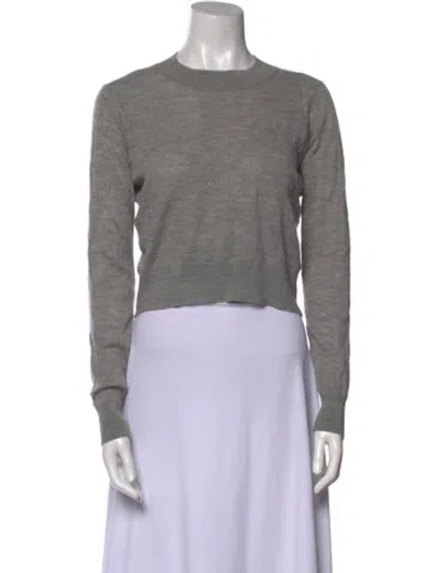 Pre-owned Helmut Lang Wool Crew Neck Sweater In Gray