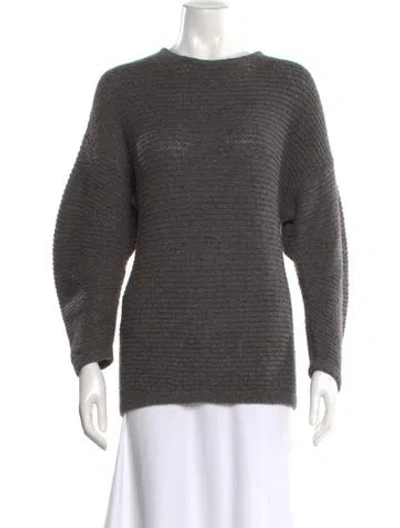 Pre-owned Helmut Lang Wool Crew Neck Sweater In Gray