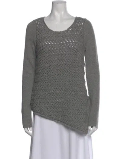 Pre-owned Helmut Lang Wool Crew Neck Sweater In Gray
