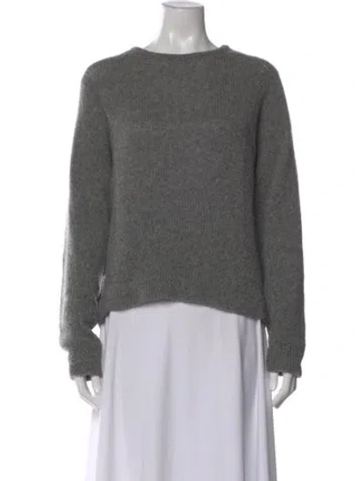 Pre-owned Helmut Lang Wool Crew Neck Sweater In Gray