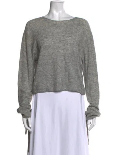 Pre-owned Helmut Lang Wool Crew Neck Sweater In Gray