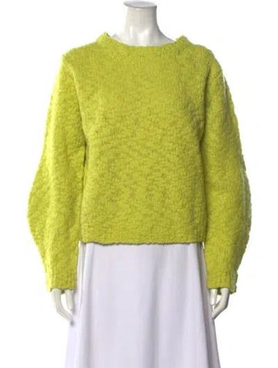 Pre-owned Helmut Lang Wool Crew Neck Sweater In Green