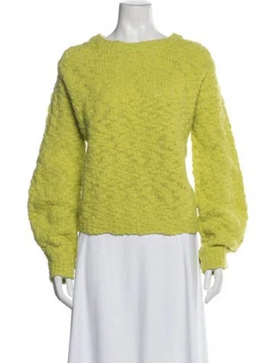 Pre-owned Helmut Lang Wool Crew Neck Sweater In Green