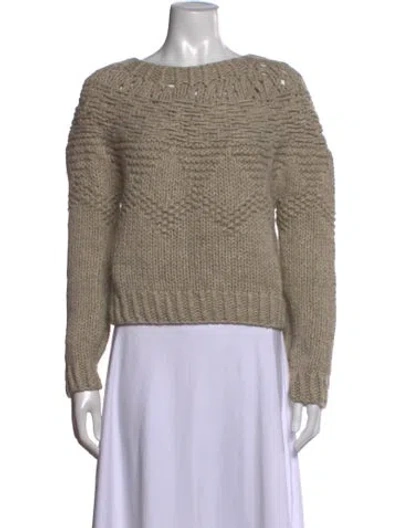 Pre-owned Helmut Lang Wool Crew Neck Sweater In Grey