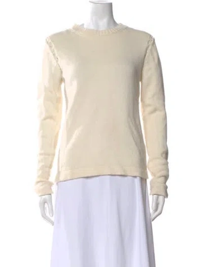 Pre-owned Helmut Lang Wool Crew Neck Sweater In Neutral